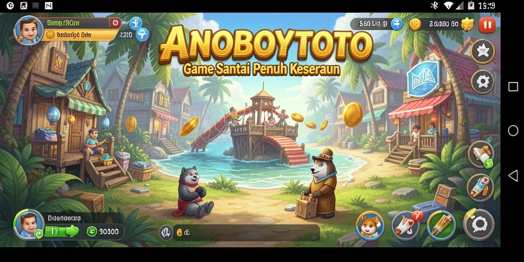 Tampilan gameplay ANOBOYTOTO yang seru dan penuh warna.