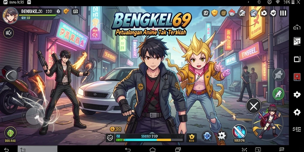 Gameplay seru dalam dunia anime yang penuh warna.