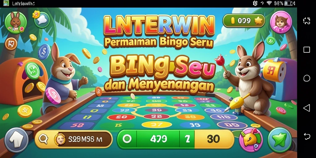 Gameplay LNTERWIN yang seru dan interaktif dalam permainan Bingo.