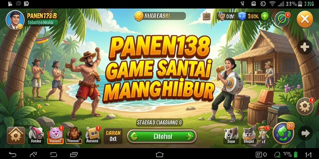 Tampilan utama gameplay <strong>PANEN138</strong> yang sederhana dan menghibur.