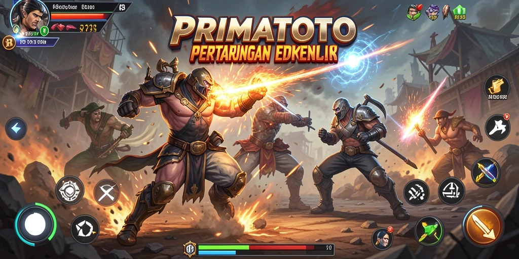 Tampilan gameplay PRIMATOTO dengan aksi pertarungan yang mendebarkan.
