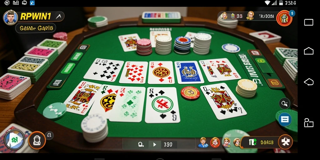 Tampilan gameplay seru Gaple di RPWIN1.