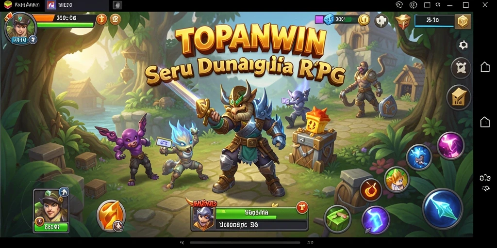 Screenshot gameplay TOPANWIN menampilkan aksi seru dalam dunia RPG.